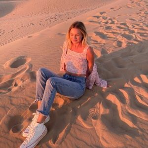 Pink Knit Top + Cardigan Set